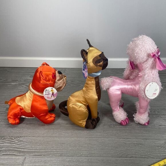 2006 Fiesta High Society Satin Posh Cat and Dog Plush Bulldog Siamese Poodle NEW - Picture 6 of 11